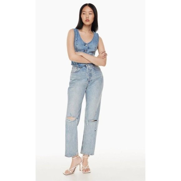 Aritzia Denim - Aritzia Denim Forum The  Joni High Rise Loose Denim Size 27 EUC